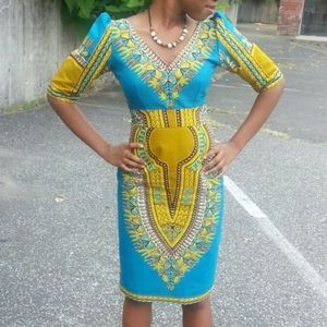 Handmade In Ghana Ankara Angelina/Dashiki Dress